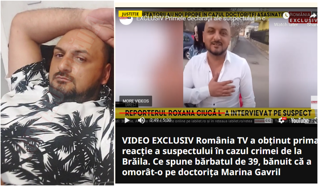 Poliția s-a sesizat după ce bărbatul arestat pentru uciderea medicului Marina Gavril a dat un interviu la o televiziune!