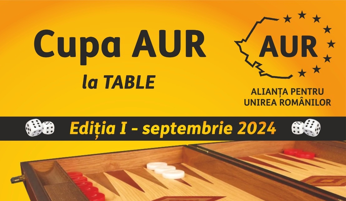 Cupa AUR la TABLE! Prima ediție va avea loc în luna septembrie!