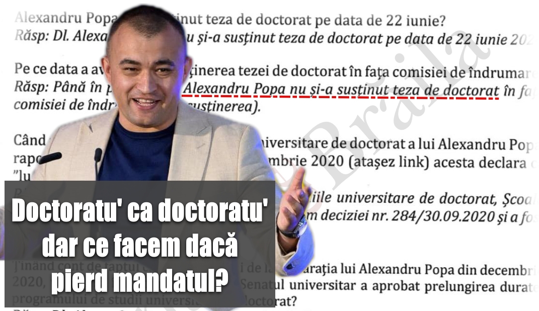 Cât trebuie să mai mintă deputatul Popa Alexandru pentru ca brăilenii să-l lase fără mandat?