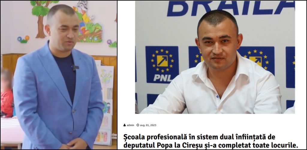 Iohannis a decorat școala lui Popa! Școala Profesională din comuna Cireșu a primit Ordinul Meritul pentru Învățământ în grad de Comandor!